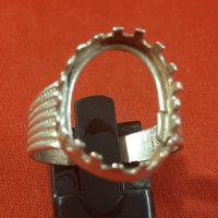 Сребърен пръстен /без камък/, снимка 1 - Пръстени - 38411992