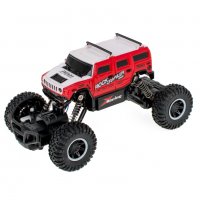 Офроуд автомобил RC Rock Crawler Hummer, 1:20, 4WD, червена офроуд кола, кола за каскади 