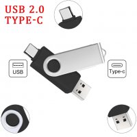 2В1 Type-c USB 2.0 флаш памет 64GB-флашка, снимка 3 - USB Flash памети - 39365454
