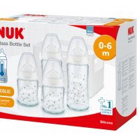 К-т за новородено-стъкло. NUK First Choice, снимка 1 - Прибори, съдове, шишета и биберони - 38228712