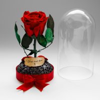 Подарък за Имен Ден / Естествена Вечна Роза в Стъкленица / Оригинален Подарък Жива Вечна Роза, снимка 7 - Подаръци за имен ден - 38771445