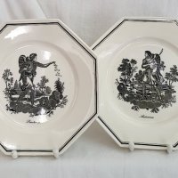 Две осмоъгълни чинии на Villeroy & Boch, снимка 1 - Антикварни и старинни предмети - 38430831