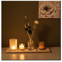 Комплект за свещи и ароматно масло, с растителни пръчици, снимка 2 - Декорация за дома - 42151758