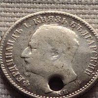 Сребърна монета 50 стотинки 1891г. Фердинанд първи Княз Български 40570, снимка 8 - Нумизматика и бонистика - 42832214