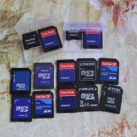 Пластмасова кутия 10 броя за SD мемори карта, снимка 4 - Карти памет - 38953208