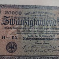 Райх банкнота - Германия - 20 000марки / 1923 година - 17980, снимка 5 - Нумизматика и бонистика - 31029673