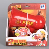 Мегафон с реален микрофон-полицейски или пожарникарски, снимка 4 - Музикални играчки - 35333060