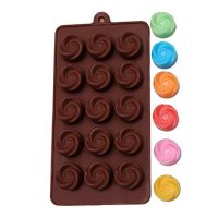 929 Силиконова форма за шоколадови бонбони Розички, снимка 2 - Форми - 42106584