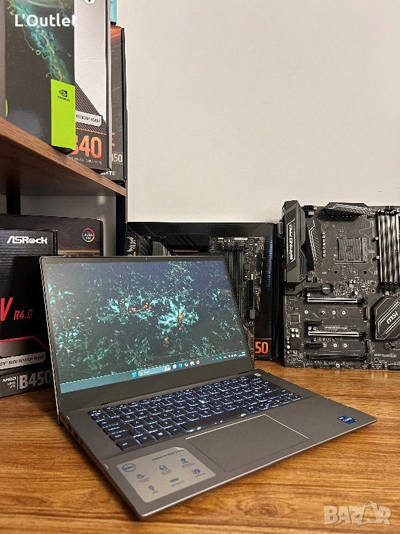 Лаптоп Dell Inspiron 5406, i7-11Gen, 512GB SSD, 12GB RAM, Touchscreen, снимка 1