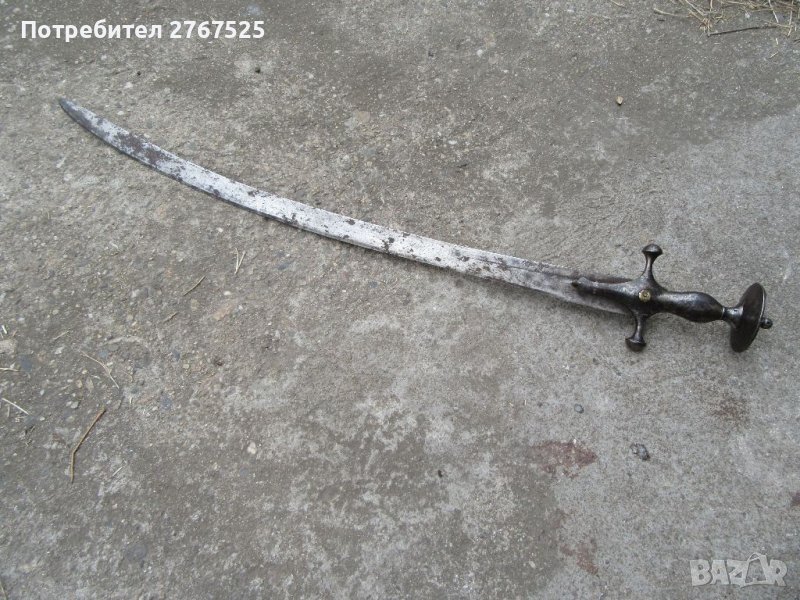 Стар Индо-Персийски Тулвар 19 век сабя меч острие шамшир, снимка 1