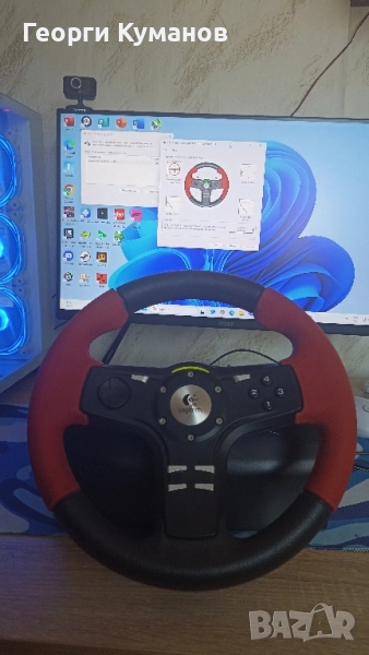 Logitech Formula Force - волан с педали, снимка 1