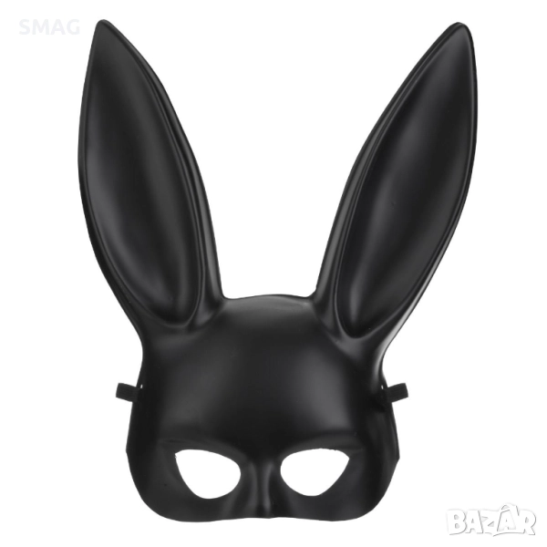 Хелоуин / Halloween карнавална дамска маска sexy зайче черна_1246594, снимка 1