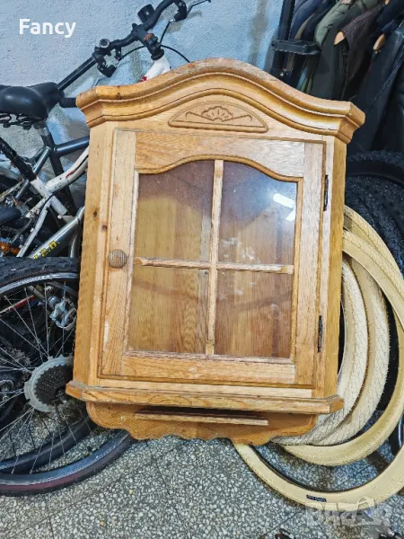 Ъглов дървен шкаф 47/47/82 см, снимка 1