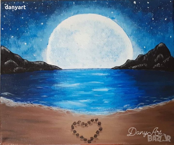 Картина Романтична нощ, снимка 1