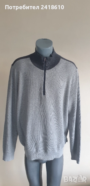 Hugo Boss Famoso Wool / Cotton  Half Zip Jumper Mens Size XL НОВО!ОРИГИНАЛ! Мъжкa Жилетка  с 3/4 Цип, снимка 1