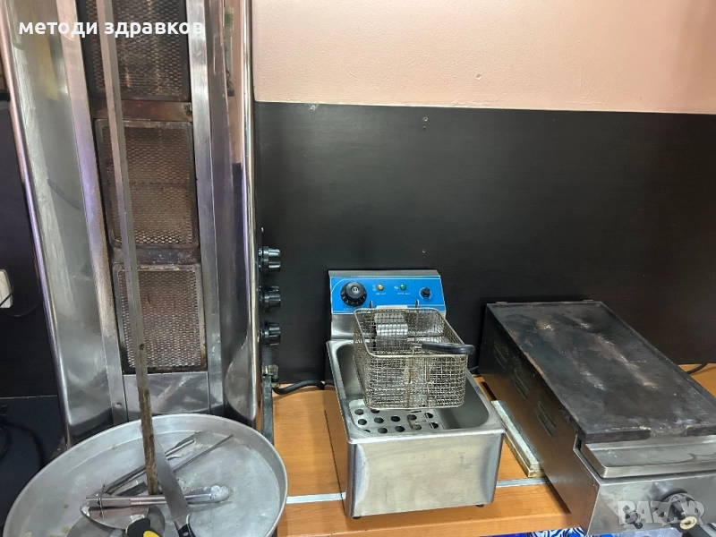 Дюнер, фритюрник и скара-плоча на газ, снимка 1