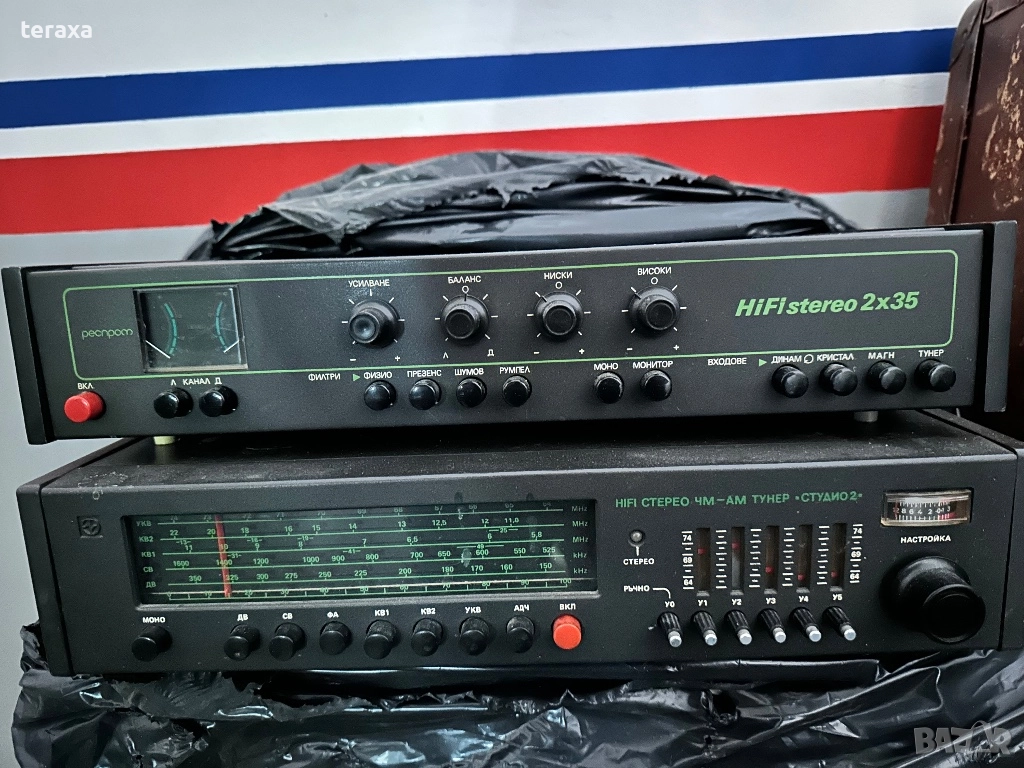 Студио 2 усилвател, радиоприемник + 2 тонколони, снимка 1