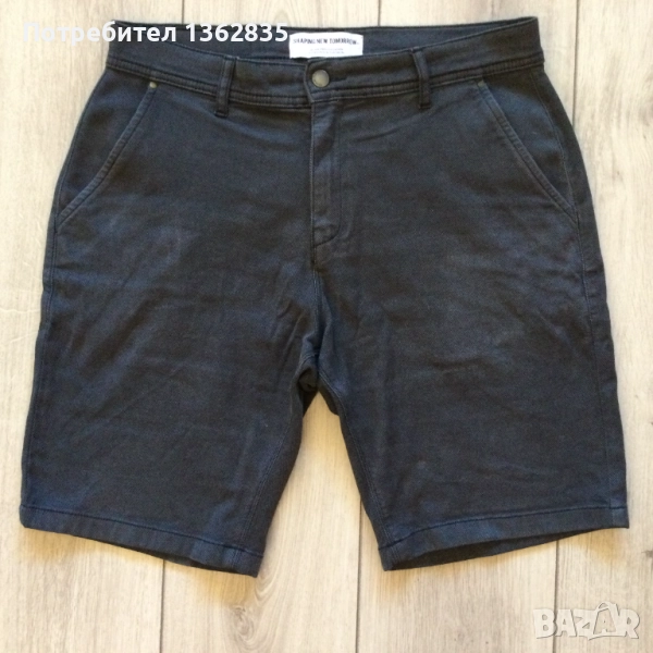 НОВИ тъмно сиви къси гащета бермуди SHAPING NEW TOMORROW размер 33, снимка 1