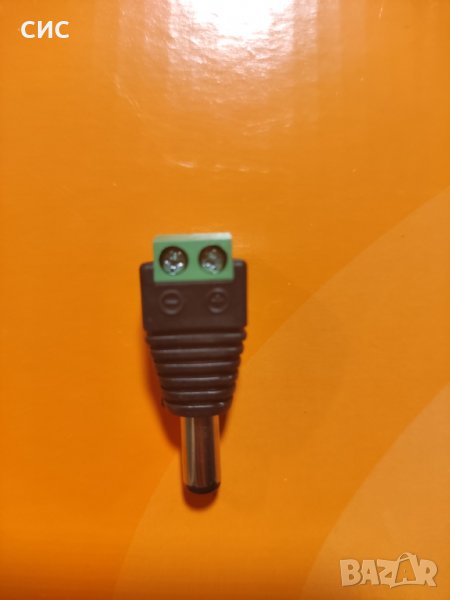 Захранващ мъжки конектор с винтчета, снимка 1