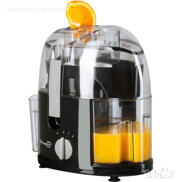 Сокоизстисквачка Hausberg HB7500N, Мощност 350W, Чаша за събиране на сок 400 мл, Черен, снимка 1