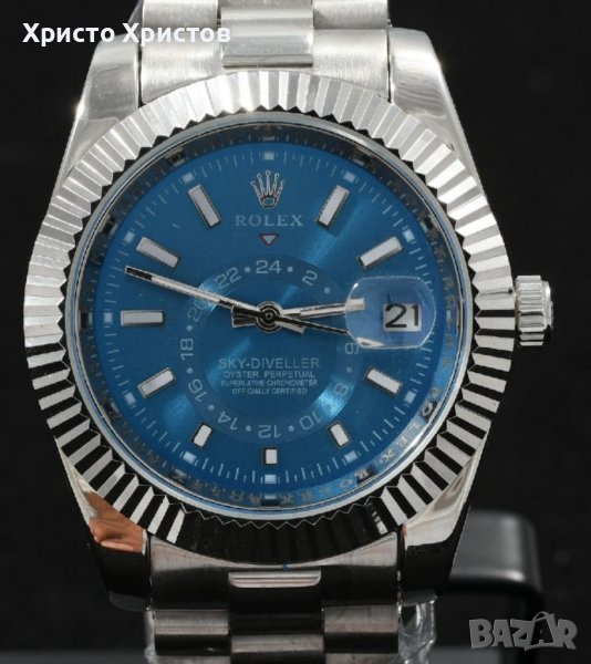 Мъжки луксозен часовник Rolex Sky-Diveller Oyster Perpetual 3 цвята , снимка 1