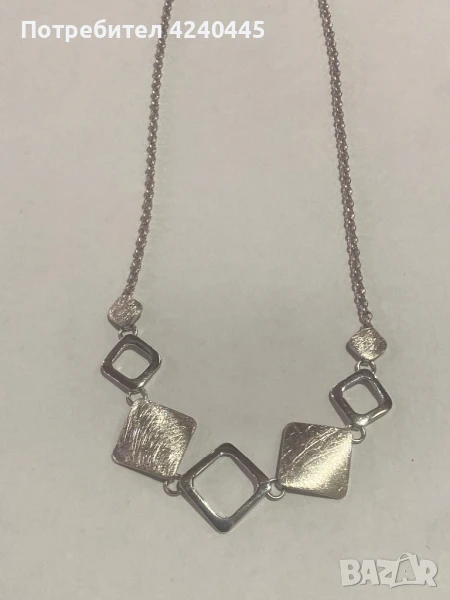 Сребърно колие, снимка 1