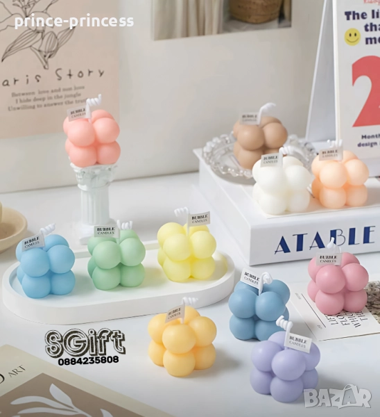 Бъбъл свещи - подаръчета за гости , снимка 1