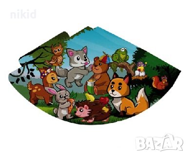 Горски Животни картонена Голяма парти шапки шапка рожден ден, снимка 1