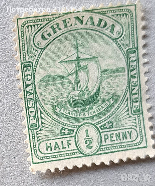 Пощенска марка, о-в Гренада 1906 г., снимка 1