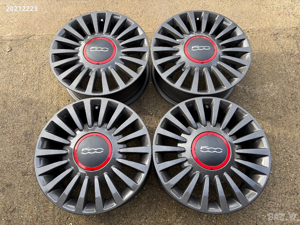 4 броя алуминиеви джанти за Fiat 500 15, снимка 1