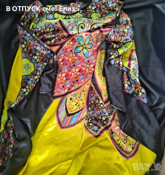 Туника, рокля риза...голям размер макси XXXXL. Ефектна флорална. Ефирна , снимка 1
