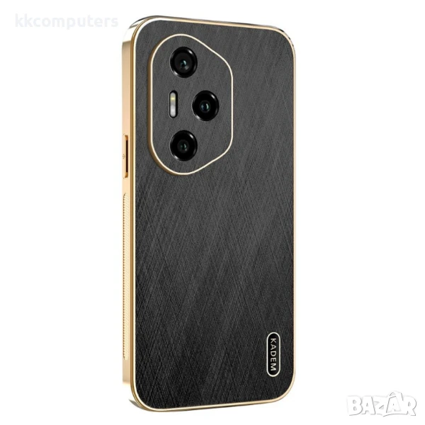 Honor 400 Pro 5G Удароустойчив Кожен Electroplating Silk Texture PU Leather Coated /PC TPU Калъф и П, снимка 1