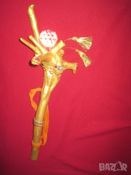 Златен магически жезъл "Елфическа фея", "Elven fairy", costplay, костплей, снимка 1