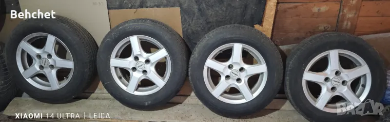 Алуминиеви джанти с летни гуми , снимка 1