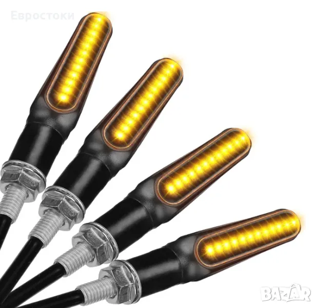 Мотоциклетни мигачи KEMIMOTO, 4 броя, 4782LM супер ярки LED мигачи за мотор, снимка 1