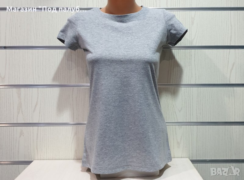 Нова дамска изчистена сива тениска, снимка 1