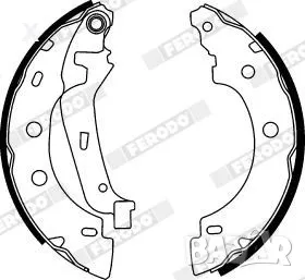 FERODO FSB583 ЗАДНИ ЧЕЛЮСТИ RENAULT Kangoo, Clio / NISSAN Kubistar / 1997-2024 / OE 7701209839   , снимка 1