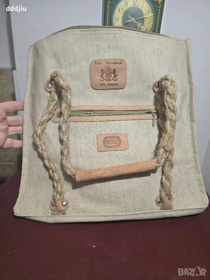 Стара ленена чанта СПОРТ ТОТО Sofia Mitsucoshi , снимка 1