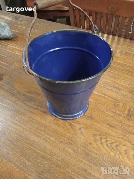 Детска емайлирана кофа 1949 година, снимка 1