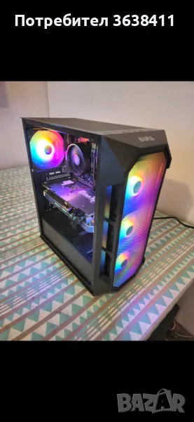 Геймърски компютър гаранция/Ryzen 5 5600x 16GB,GTX 1080 8GB, 128 GB SSD, HDD 1TB, снимка 1