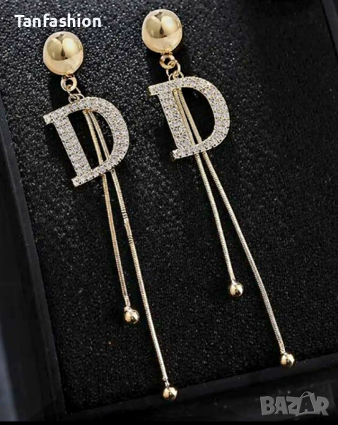 Дамски дълги обици DIOR, снимка 1