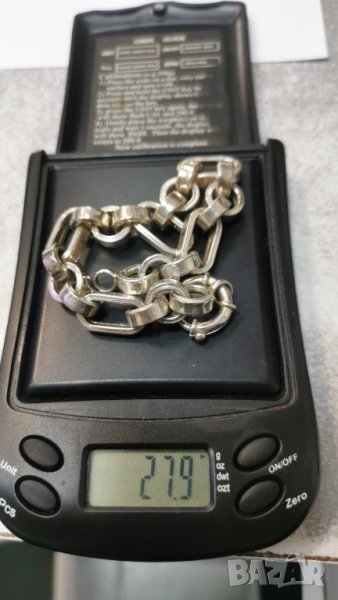 Сребърна гривна 28 гр, снимка 1