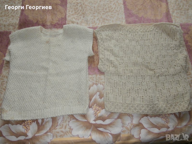 Детски ръчно плетени вълнени елечета, снимка 1