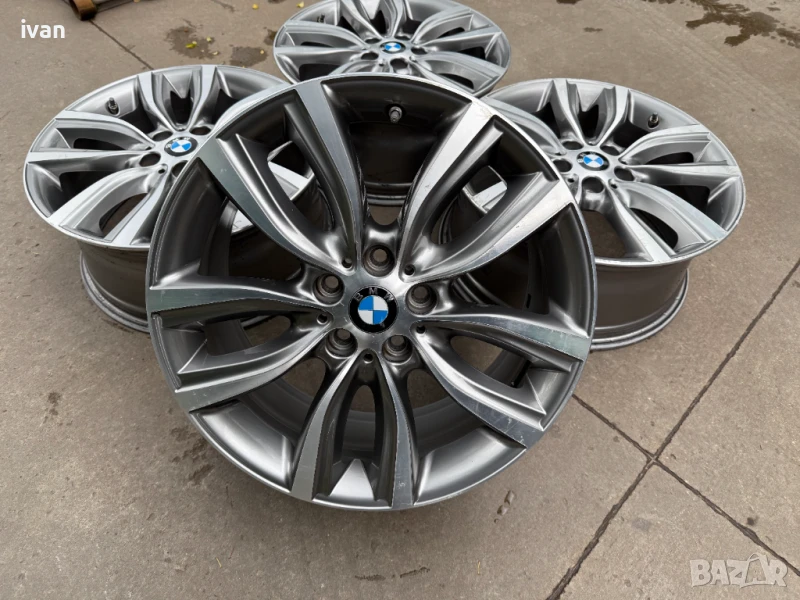 4 бр. оригинални алуминиеви джанти BMW 18 цола 5x112 , централен отвор 66.6, ET57, 8J, снимка 1
