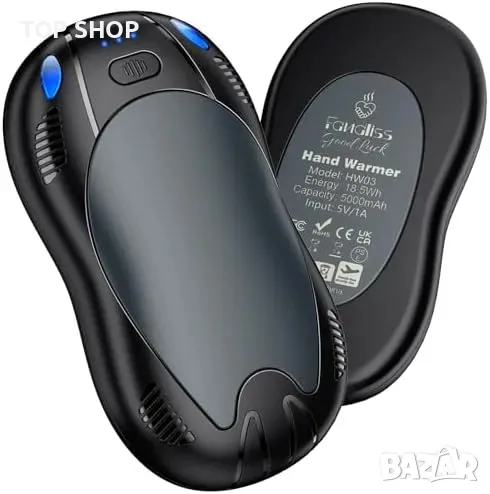 Нови Компактни електрически нагреватели с USB-C зареждане 2 броя за ръце, снимка 1