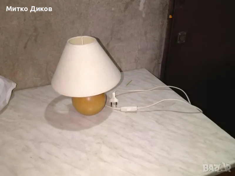 Настолна лампа JUTA 1xE27/60W/230V бук - FSC сертифицирано нова , снимка 1