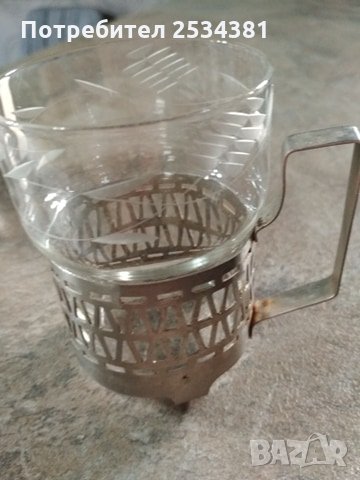 Сервиз за  чай или кафе , калиево стъкло тънкостенно , снимка 1