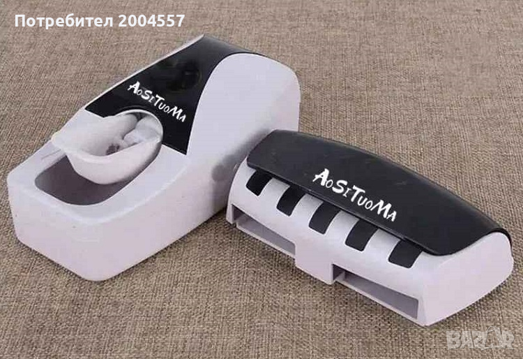 Автоматичен Дозатор за паста за зъби с държач за четки, снимка 1