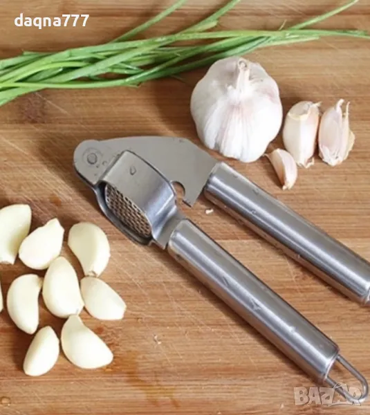 Стоманена преса за чесън нова, снимка 1