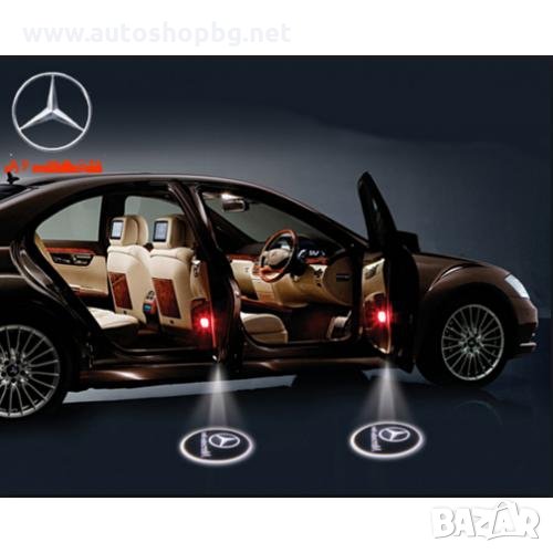 Лого проектор на мястото на плафона на вратата – MERCEDES, снимка 1